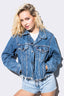 Classic Blue Cropped Denim Jacket