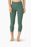 Forest Heathered Capri Leggings