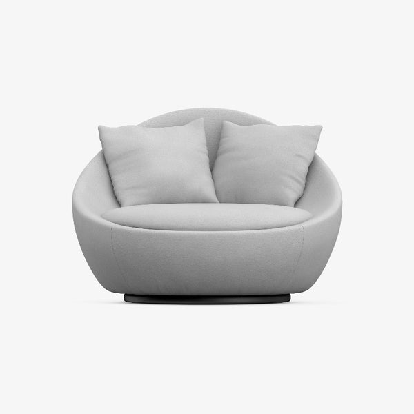 Contemporary Round Swivel Lounge Chair