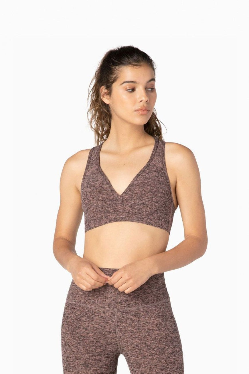 Heathered V-Neck Training Bra Main image