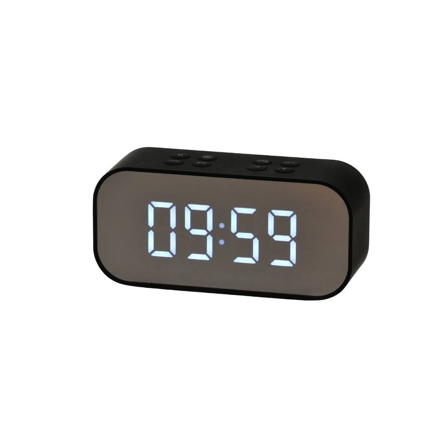 Minimalist LED Digital Alarm Clock – Modern Black Edition