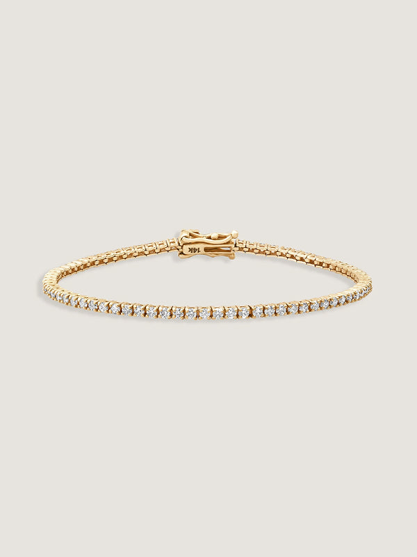 Classic Diana Tennis Bracelet 2.90ctw Yellow Gold