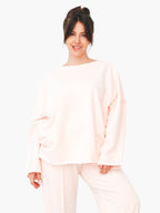 Soft Pink Oversized Sweatshirt