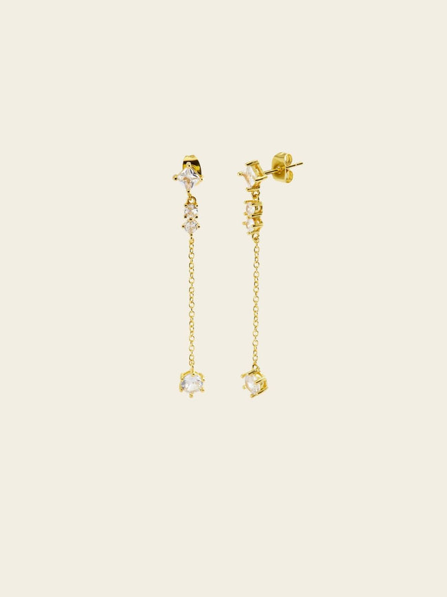 Celestial Chain Drop Earrings Main Image