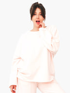 Soft Pink Oversized Sweatshirt