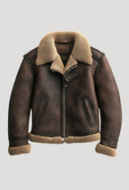 Premium Shearling-Lined Leather Jacket