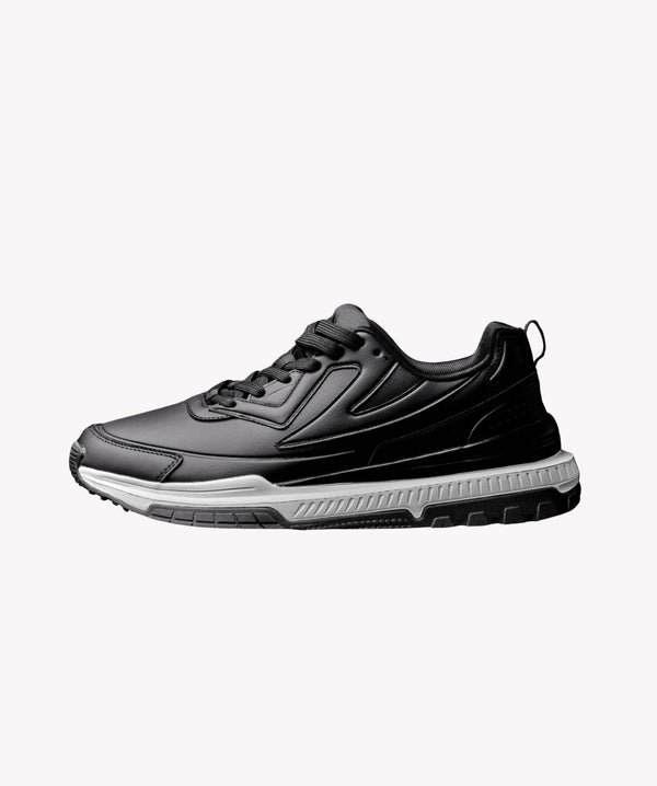 UrbanForce Black Leather Trainers