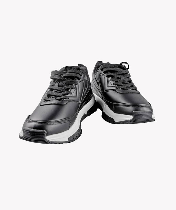 UrbanForce Black Leather Trainers