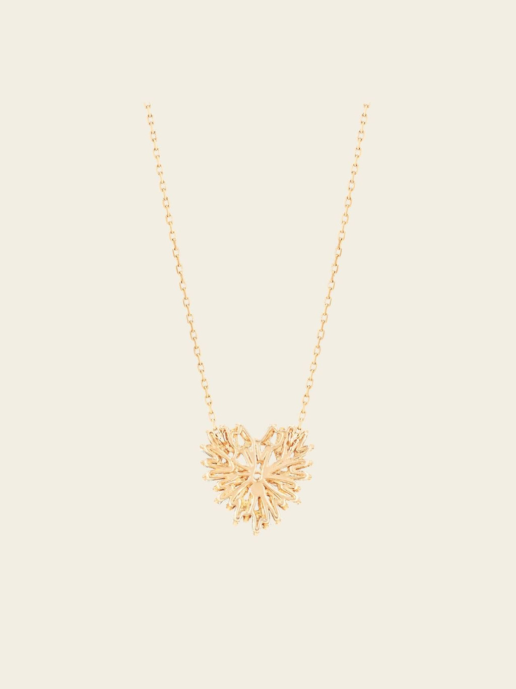 Golden Bloom Heart Necklace