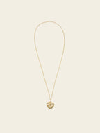 Golden Bloom Heart Necklace