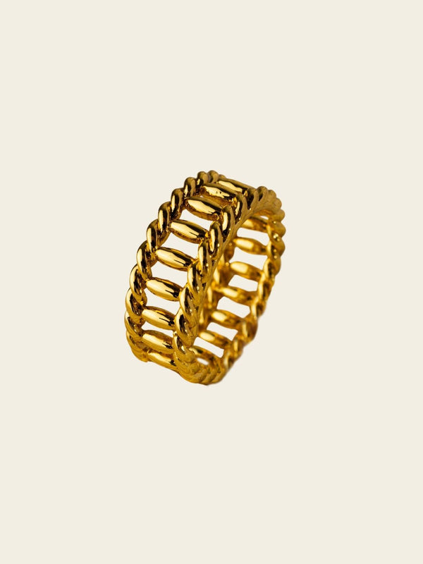 Interlock Chain Band Ring
