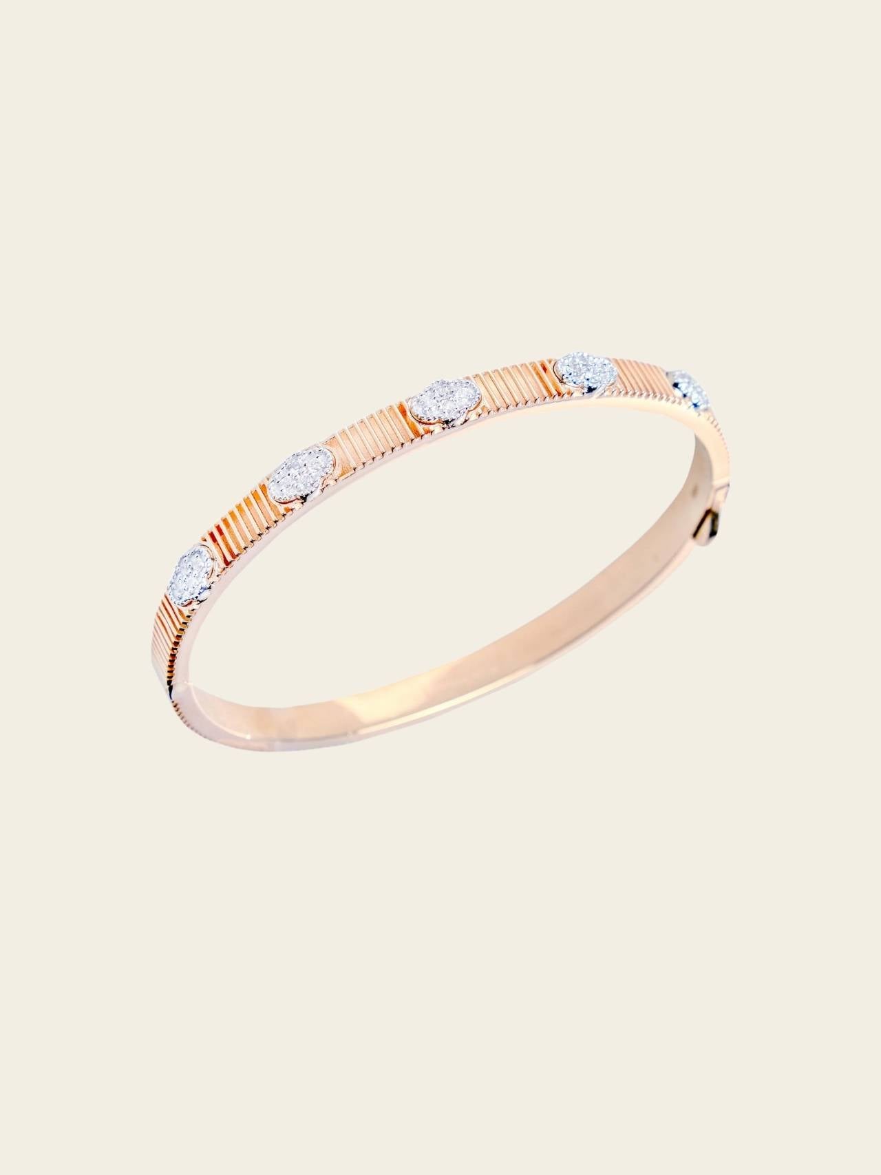 Rose Radiance Diamond Bangle