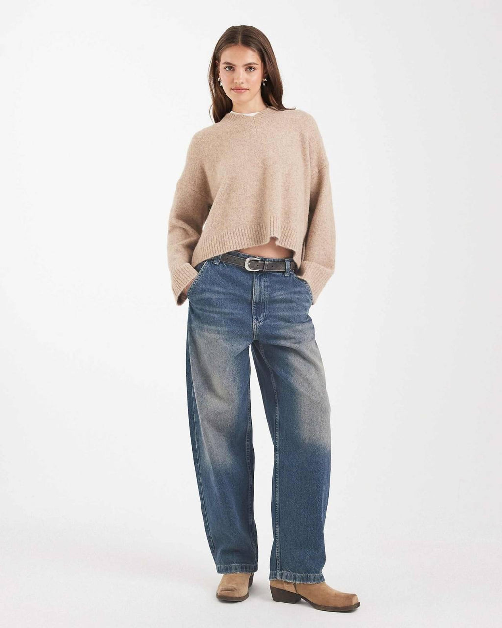 V-Neck Wool Blend Sweater