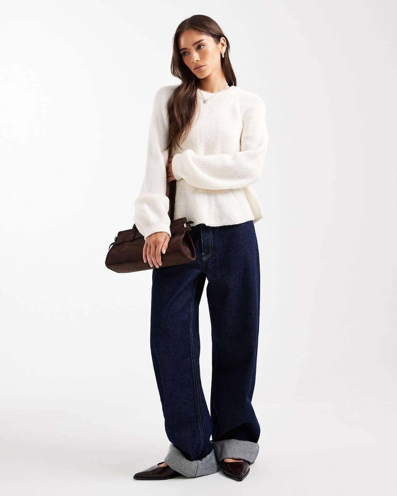 Cinched Waist Knit Sweater Main image