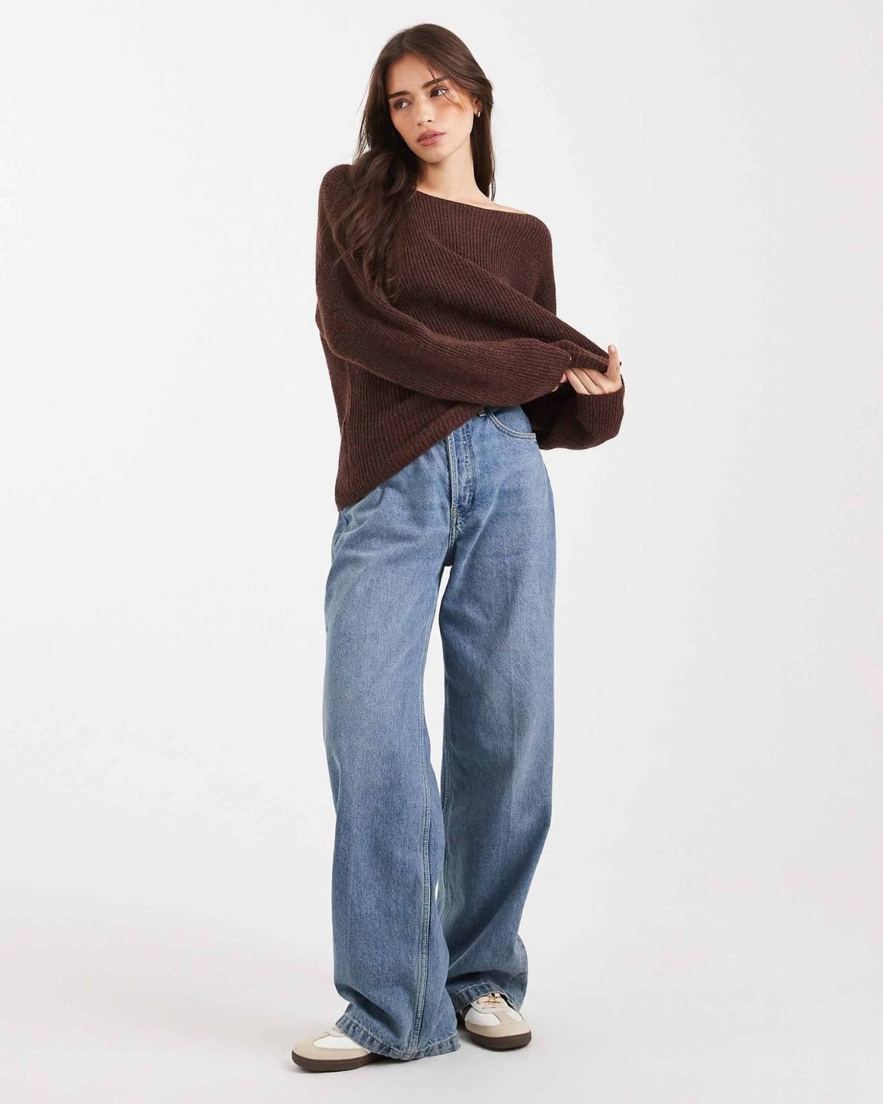 Off-Shoulder Knit Sweater Main image