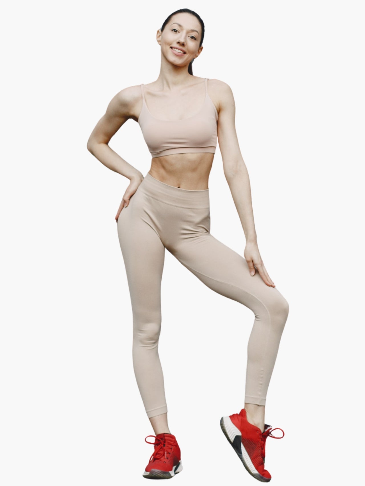One-Shoulder Cutout Sports Bra & Relaxed Joggers Set