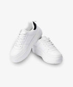 ElevateStep White Platform Sneakers