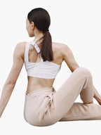 One-Shoulder Cutout Sports Bra & Relaxed Joggers Set