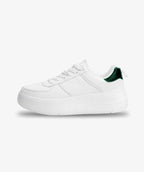 ElevateStep White Platform Sneakers