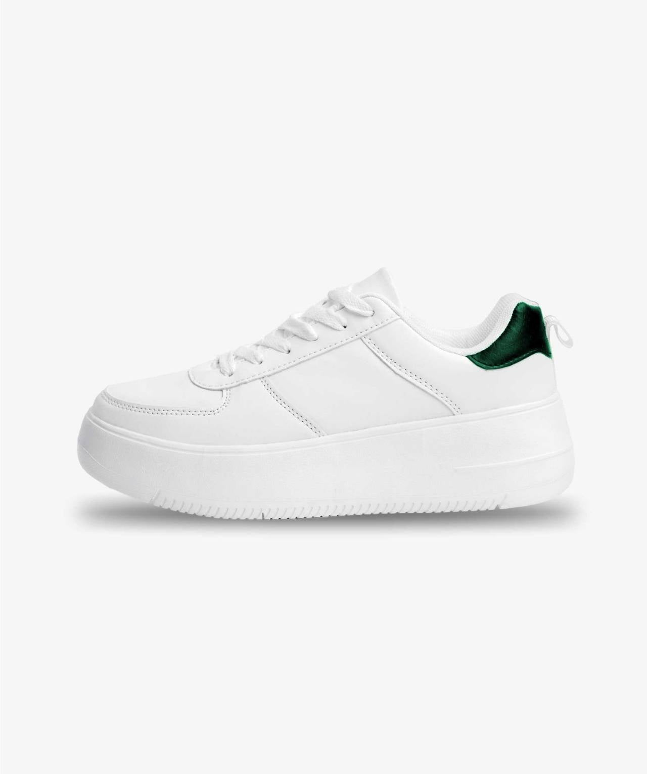 ElevateStep White Platform Sneakers