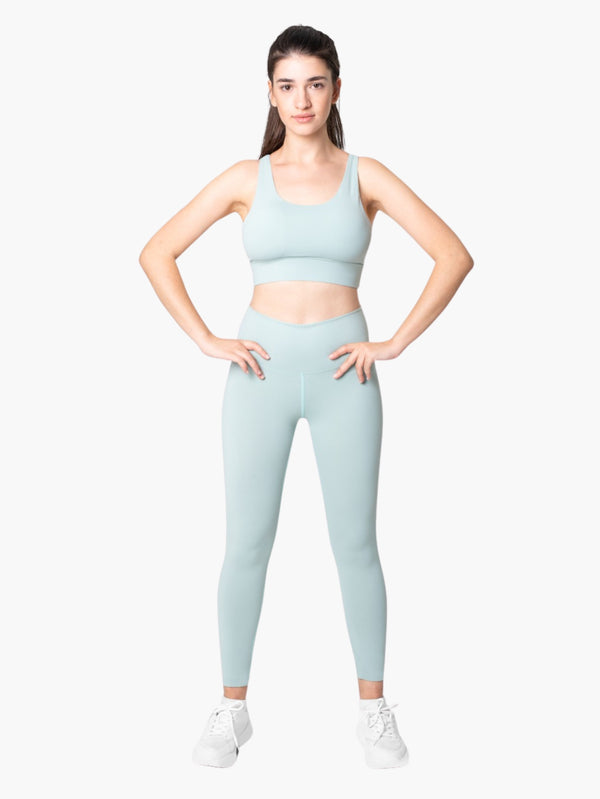 Seamless Sports Bra & High-Waist Leggings Set