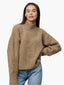 Cozy High-Neck Wool Blend Sweater