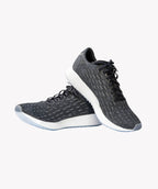 FlexRun Black Knit Trainers