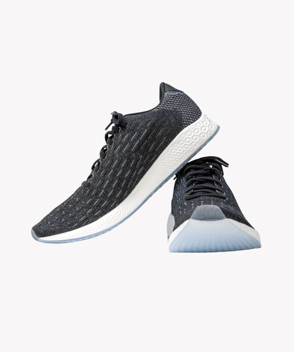 FlexRun Black Knit Trainers