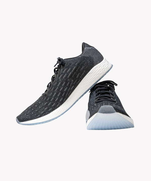 FlexRun Black Knit Trainers