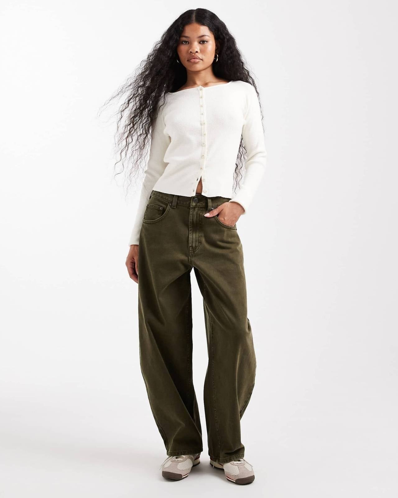 Relaxed Utility Wide-Leg Pants