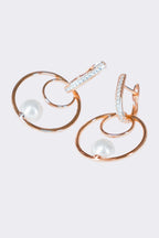 Elegant Gold-Plated Jewelry Set with Zircon Accents