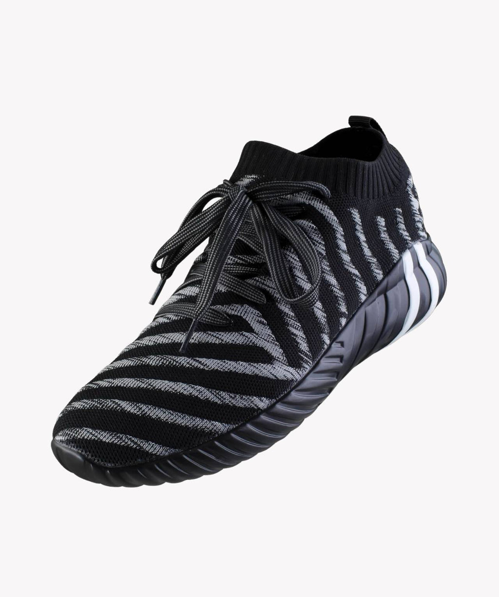 StrideFlex Knit Black Trainers