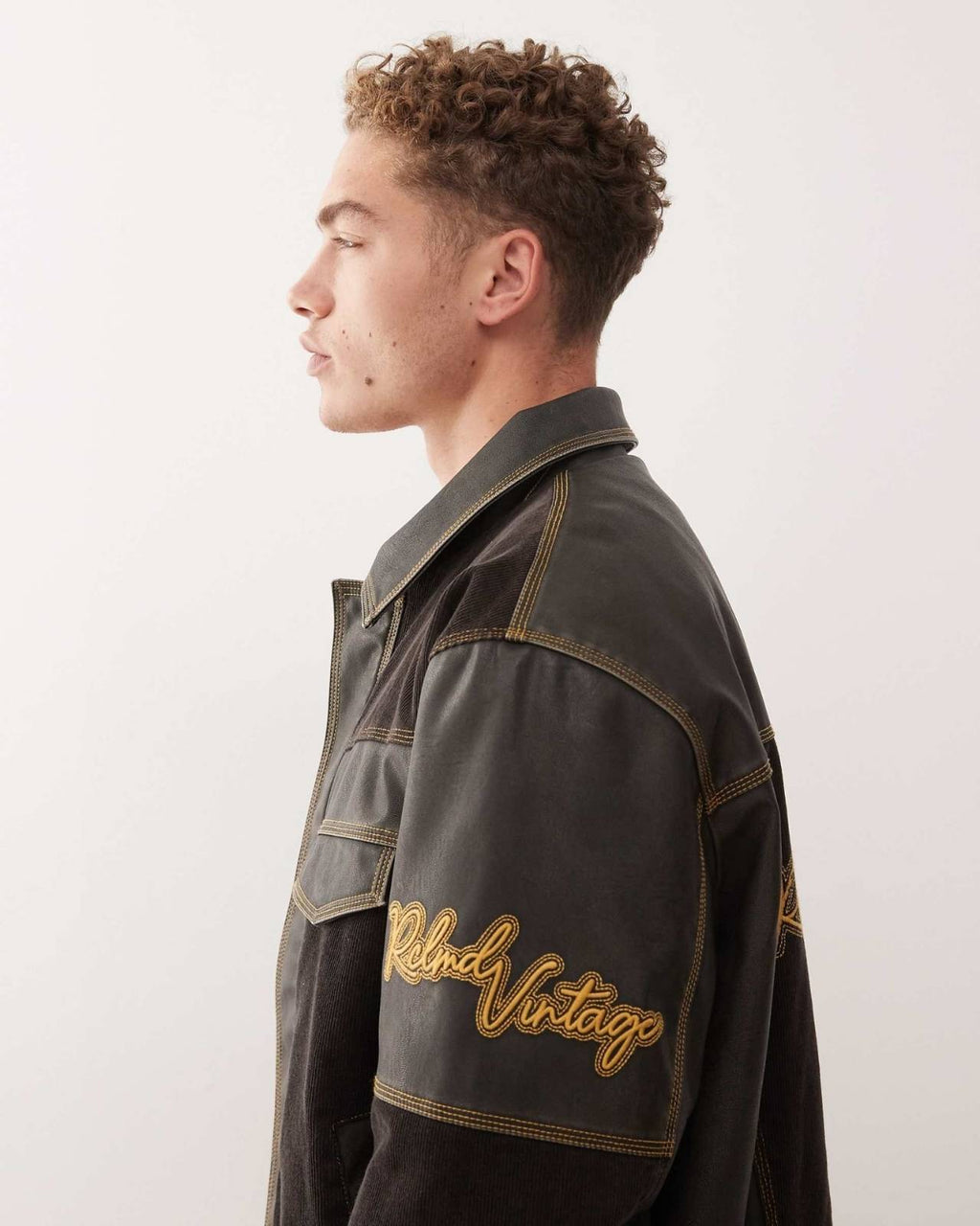 Contrast Stitch Utility Jacket