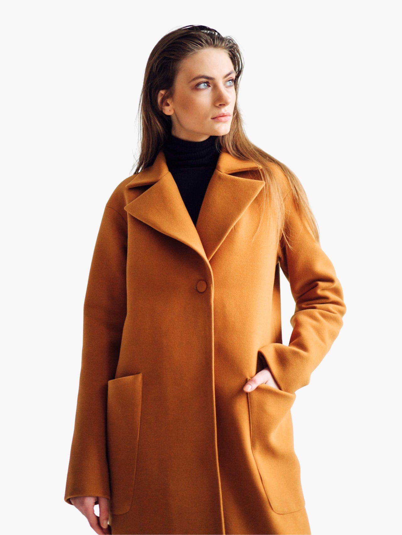 Classic Camel Wool Overcoat Main image