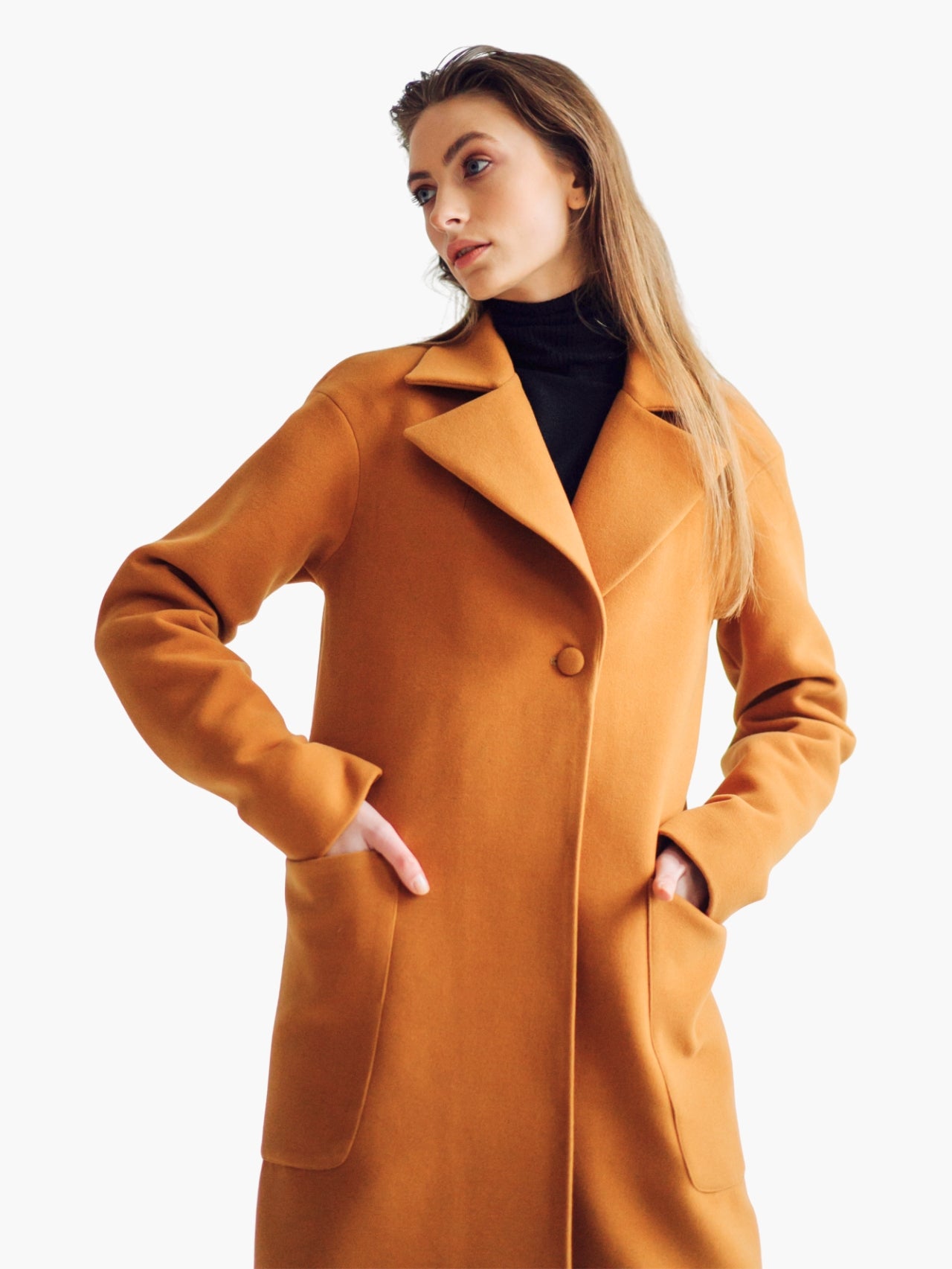 Classic Camel Wool Overcoat