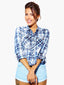 Women’s Blue Plaid Button-Up Shirt