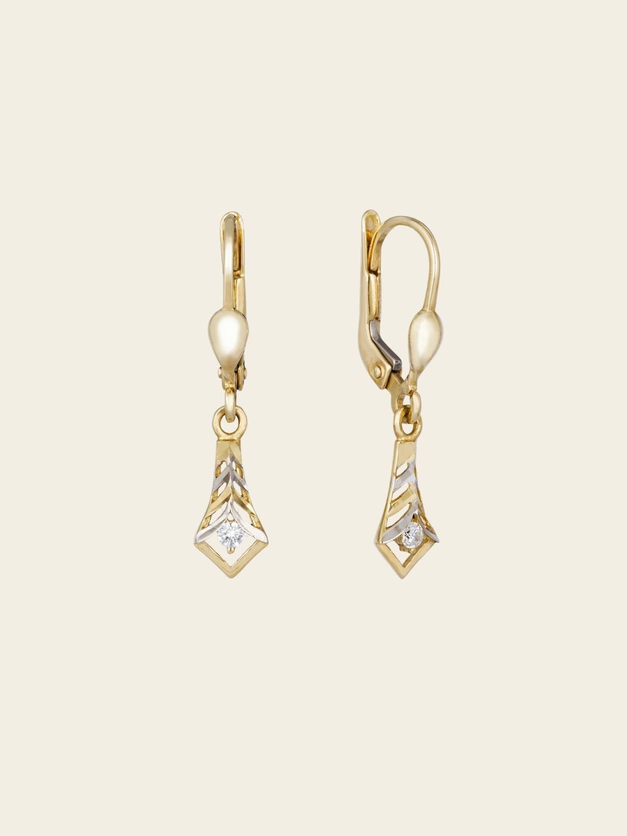 Radiant Geometry Drop Earrings
