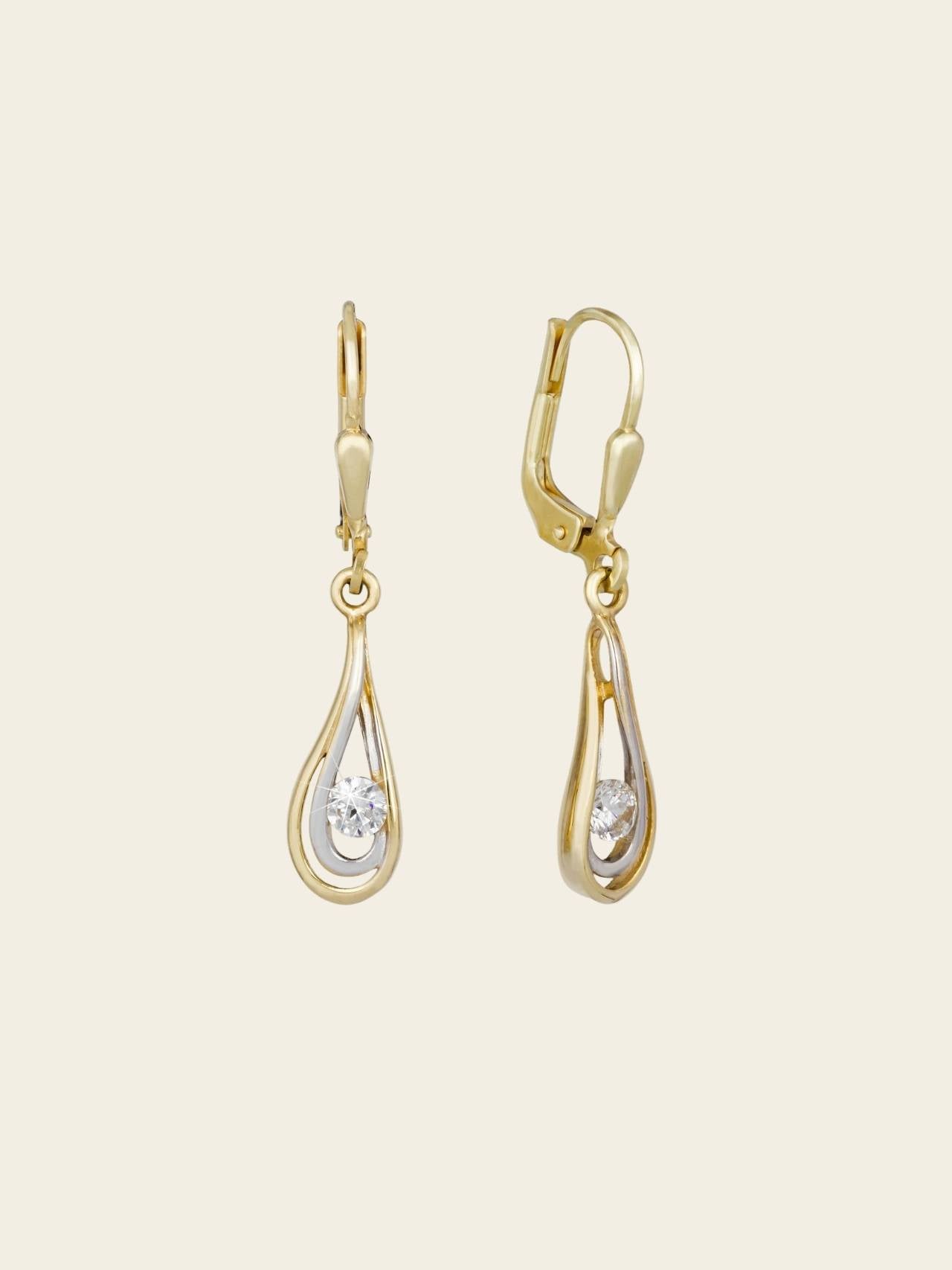 Radiant Geometry Drop Earrings Secondary image