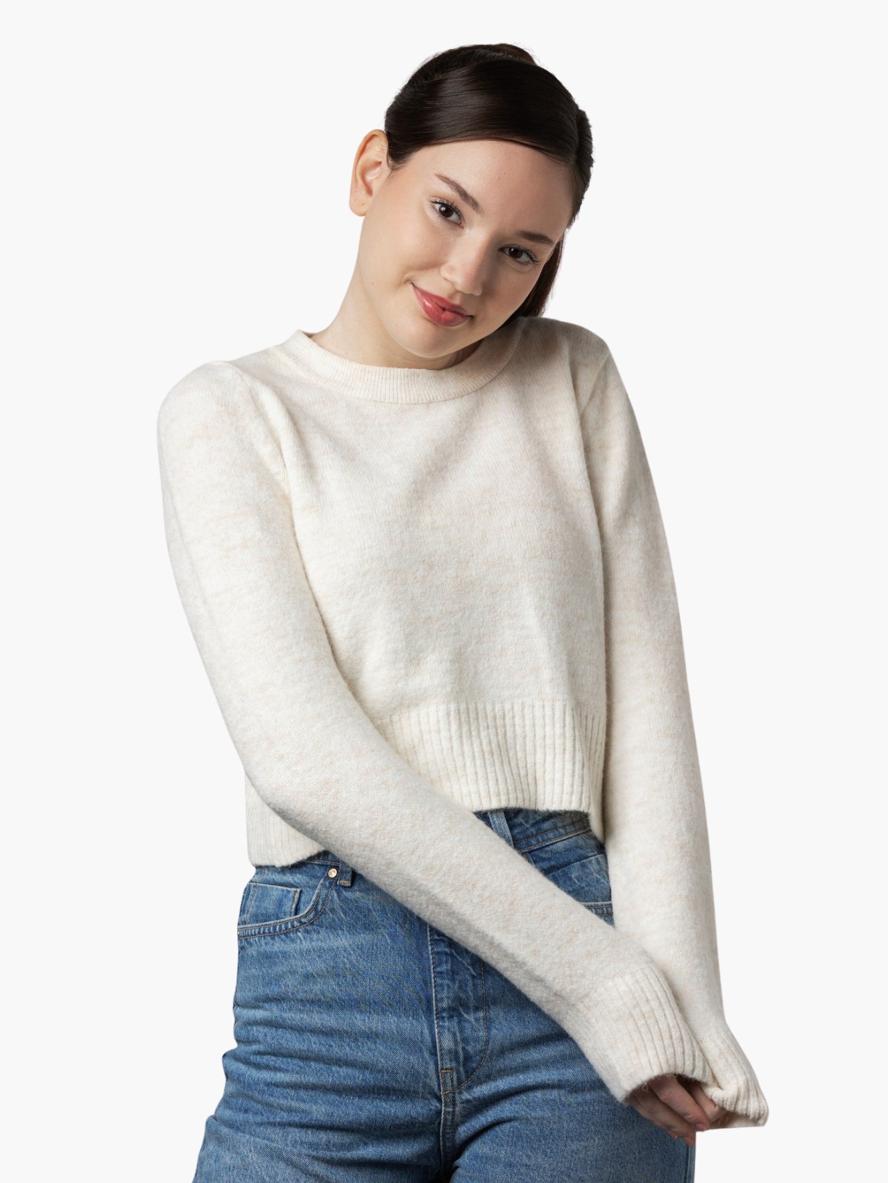 Cozy Cream Knit Sweater Main image