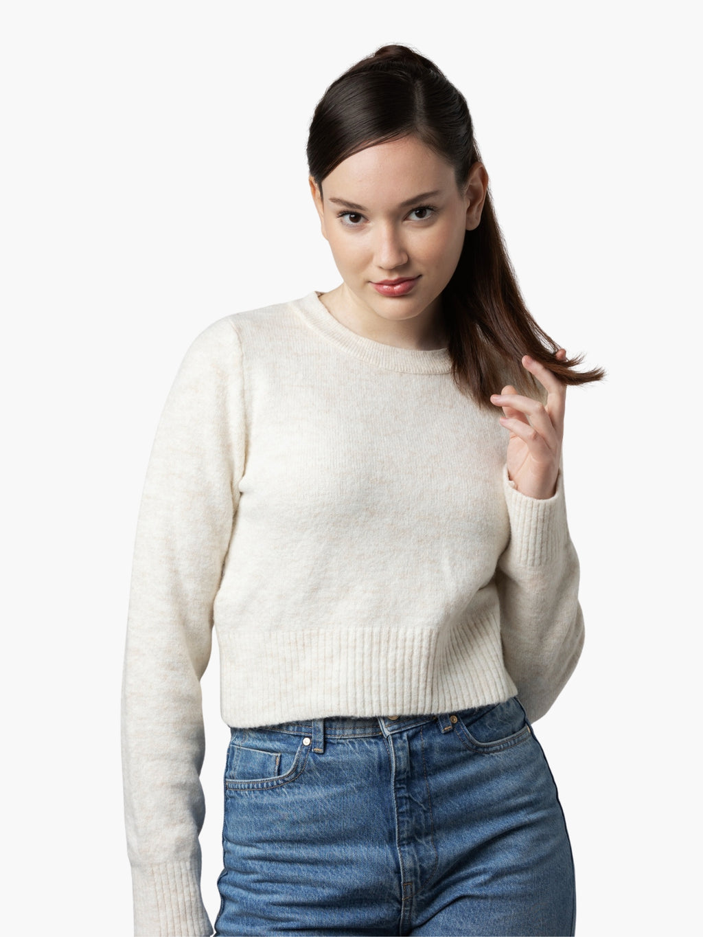 Cozy Cream Knit Sweater