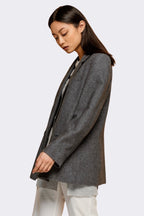 Classic Oversized Gray Blazer