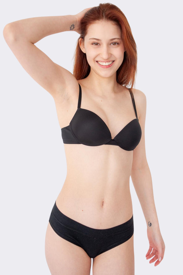 Classic White Push-Up Bra & Panty Set