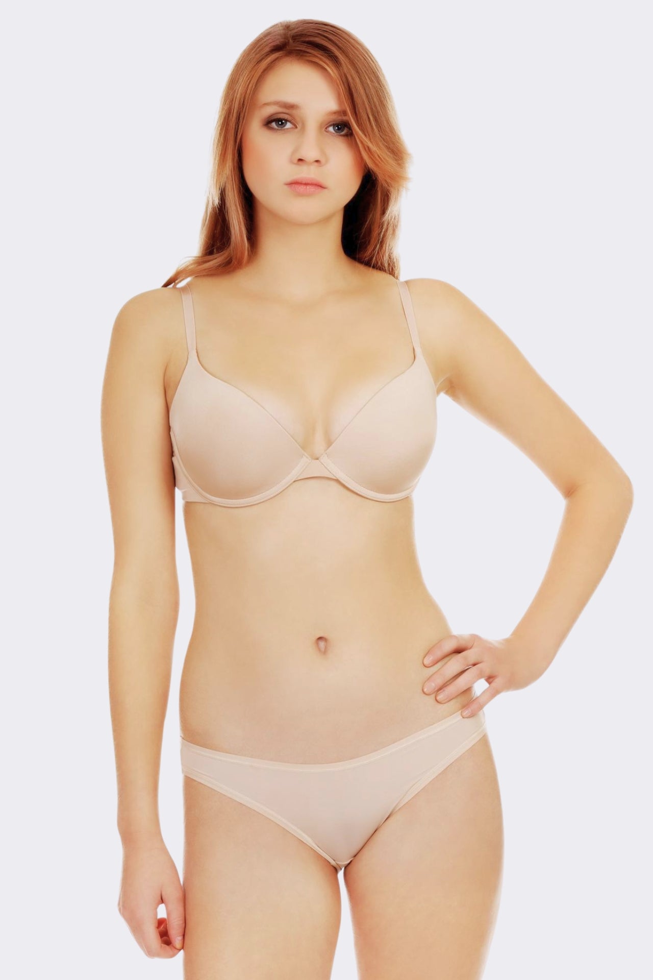 Classic White Push-Up Bra & Panty Set