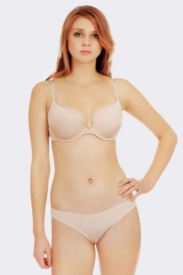Classic White Push-Up Bra & Panty Set