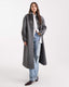Herringbone Wool Long Coat