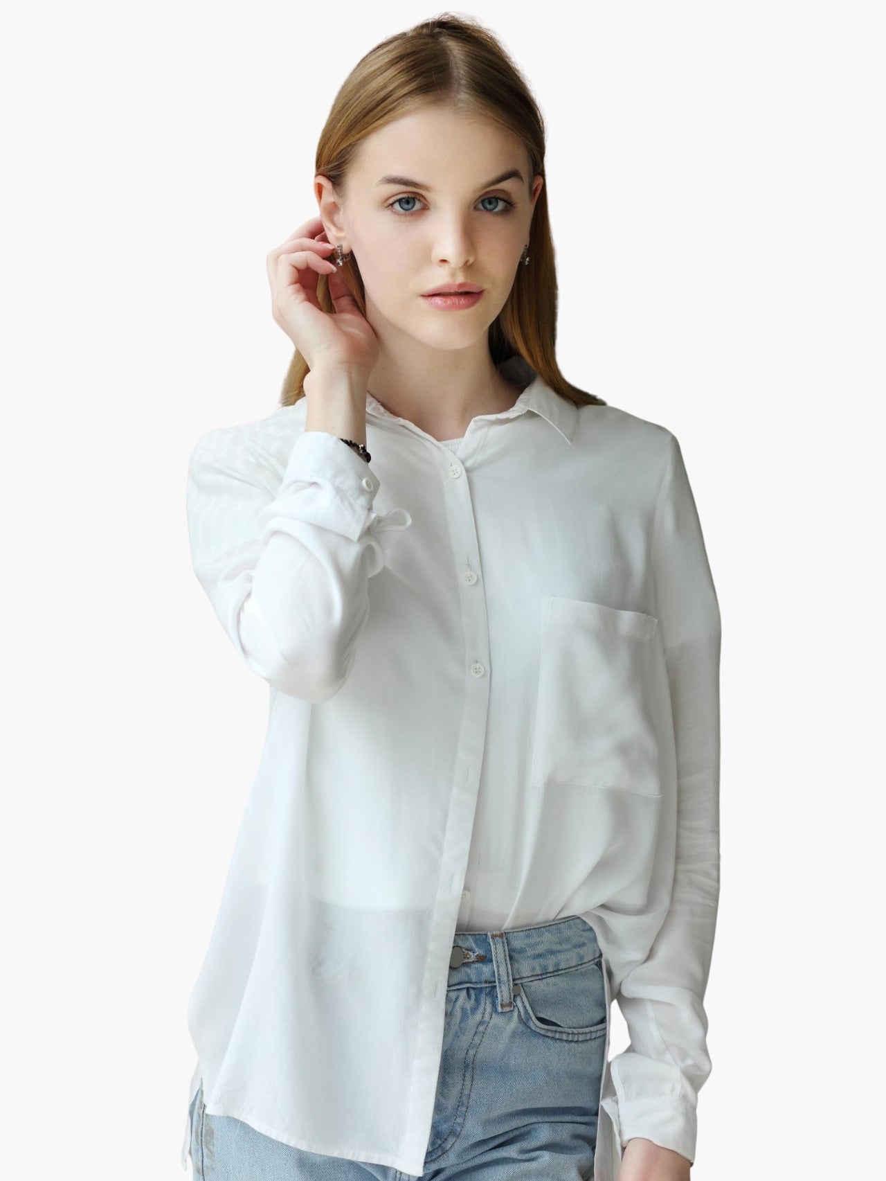 Classic White Button-Up Shirt Secondary image