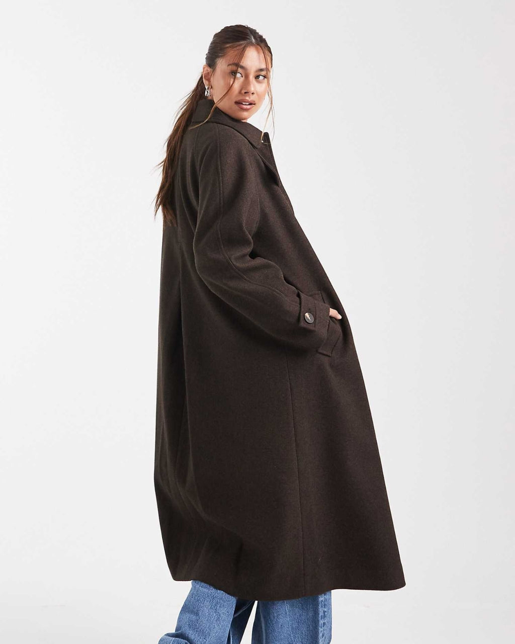 Long Wool Blend Coat