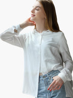 Classic White Button-Up Shirt
