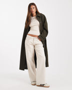 Long Wool Blend Coat