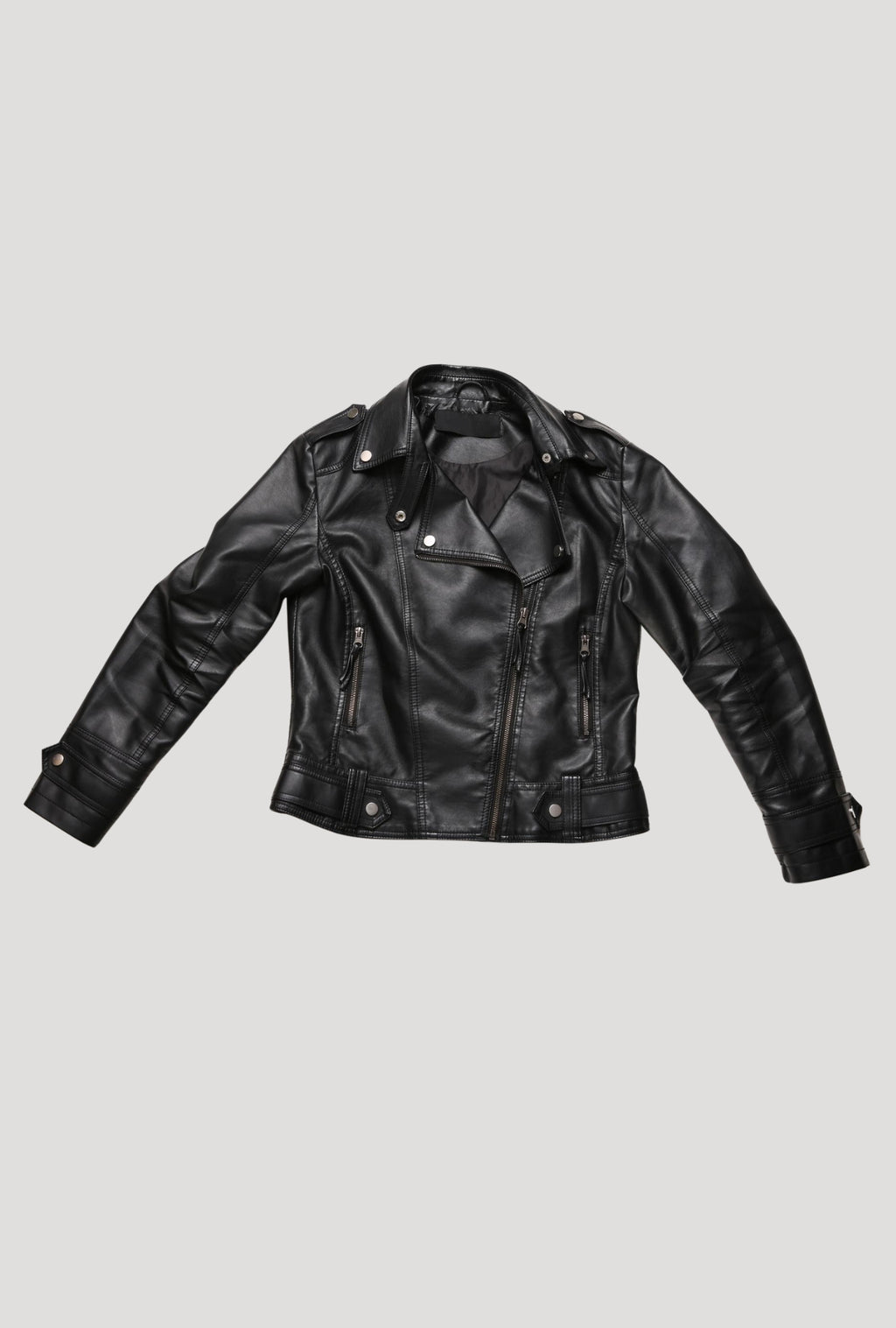 Women’s Quilted White Leather Jacket